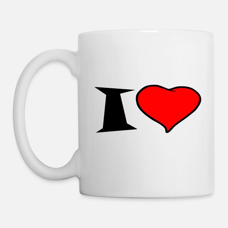 J'aime personnaliser - Mug blanc - blanc