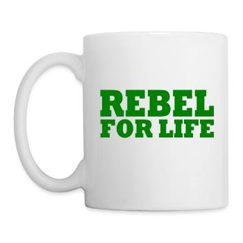 Rebel for life - Tasse - Weiß - Links