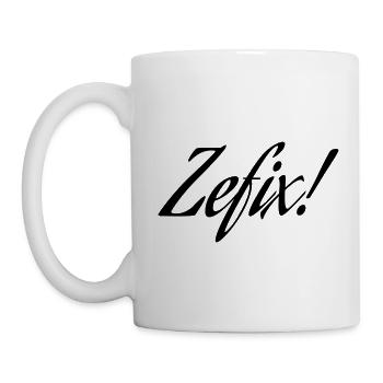 Zefix! - Tasse - Weiß - Links