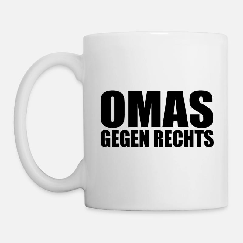 Omas gegen rechts - Tasse - Weiß