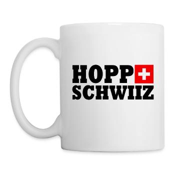 Hopp schwiiz - Tasse - Weiß - Links