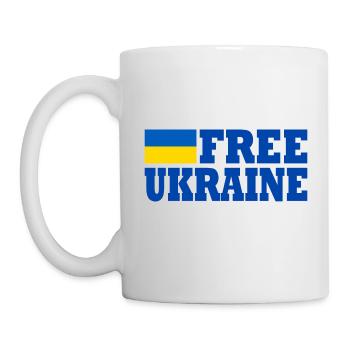 Free ukraine - Mug - white - Left