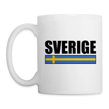 sverige - Mug blanc - blanc - Gauche