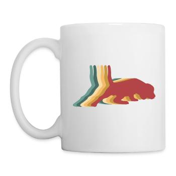 Beagle Dog Retro Vintage - Mug blanc - blanc - Gauche