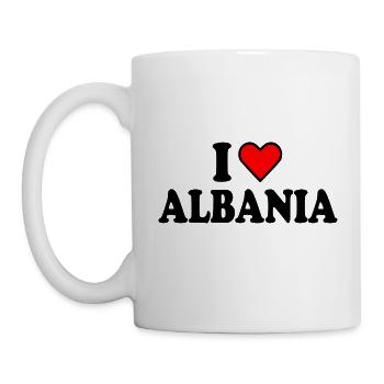 Albanien - Tasse - Weiß - Links