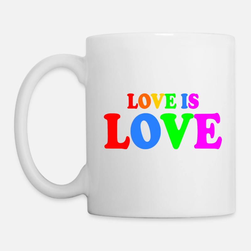 Love is love - Tasse - Weiß