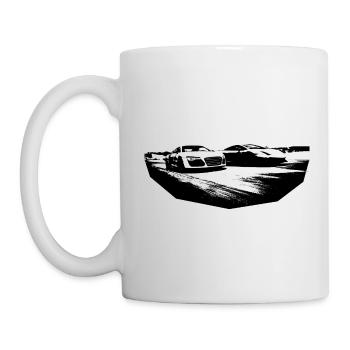 Supersportwagen - Tasse - Weiß - Links