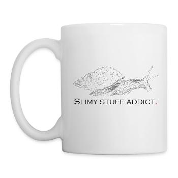 Schleimiges Zeug süchtig - Tasse - Weiß - Links