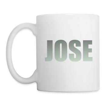 Vorname: Jose in grün - Tasse - Weiß - Links