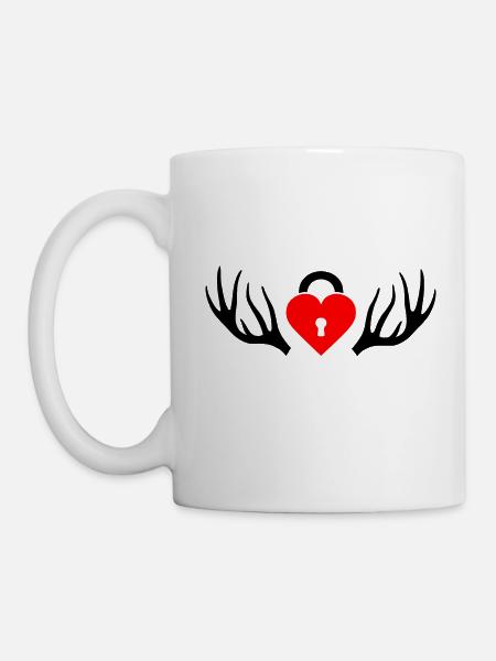 Cuckold Hahnrei Hörner - Tasse - Weiß