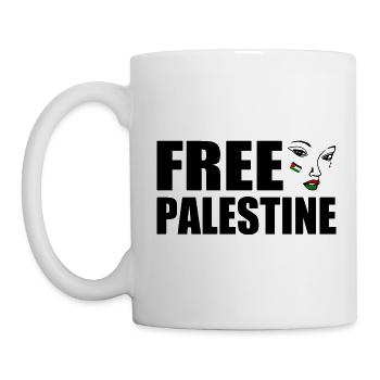 Free palestine - Mug - white - Left