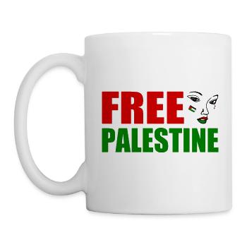 Free palestine - Mug - white - Left