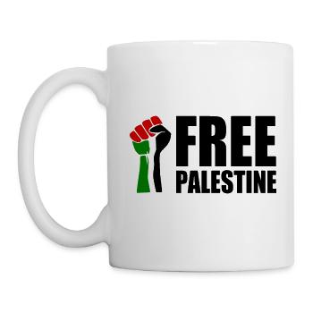Free palestine - Tasse - Weiß - Links
