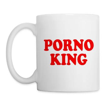 Porno king - Tasse - Weiß - Links