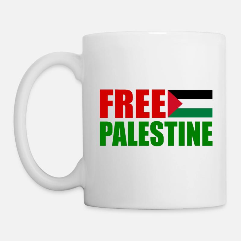 Free palestine - Tasse - Weiß