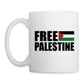 Free palestine - Mug - white - Left