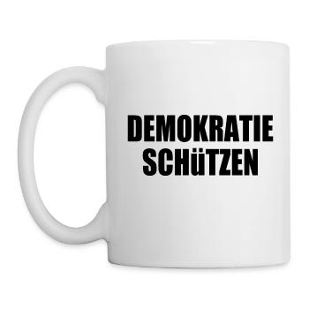 demokratie schützen - Tasse - Weiß - Links
