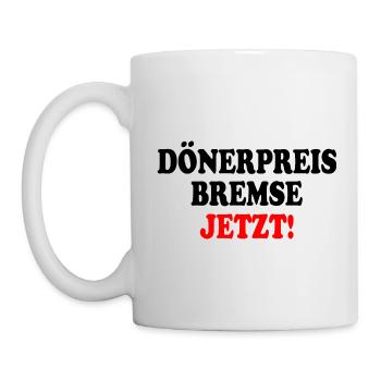 dönerpreisbremse jetzt - Tasse - Weiß - Links