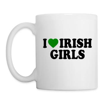 I love irish girls - Mug - white - Left