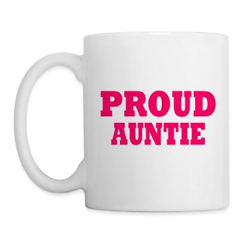 Proud auntie - Mug - white - Left