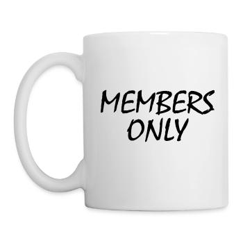 members only - Tasse - Weiß - Links