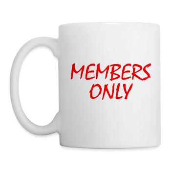 members only - Tasse - Weiß - Links
