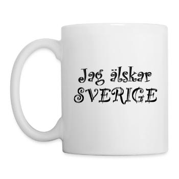 J’adore la Suède - Mug blanc - blanc - Gauche