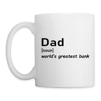 Funny Dad Money Jokes-dad definition funny-dad - Mug - white - Left