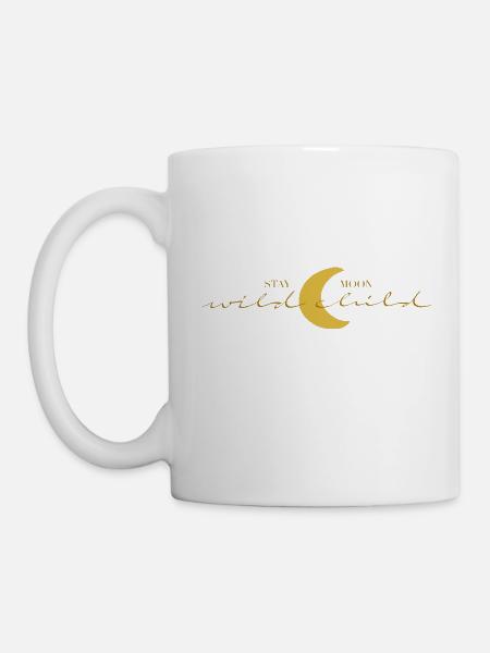 STAY wild MOON child - Tasse - Weiß