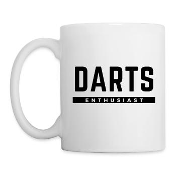 Darts Enthusiast - Tasse - Weiß - Links