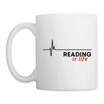 Reading is life - Mug - white - Left