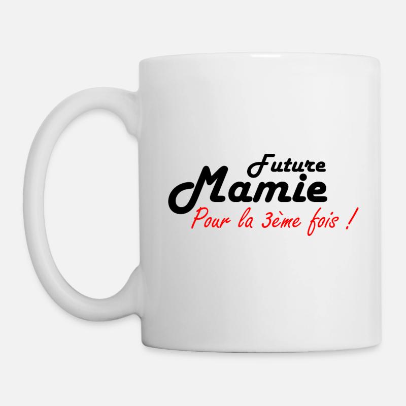 Future mamie 3e fois - Mug blanc - blanc