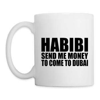 habibi come to dubai - Mug - white - Left
