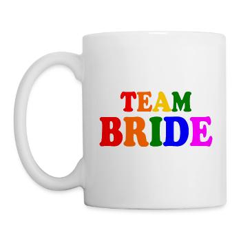 Team bride - Tasse - Weiß - Links