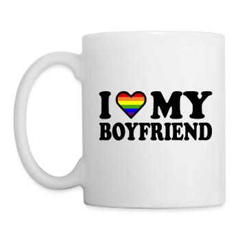 I love my boyfriend - Mug - white - Left