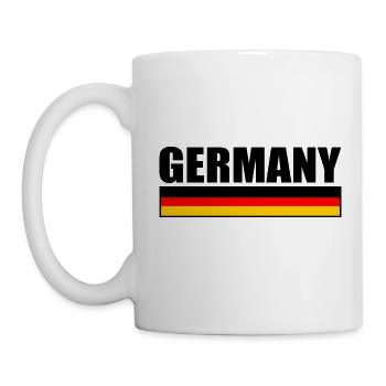 ALLEMAGNE DRAPEAU ALLEMAND - Mug blanc - blanc - Gauche