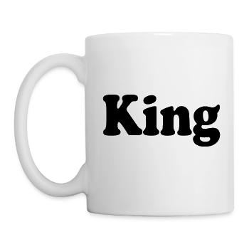 King - Tasse - Weiß - Links
