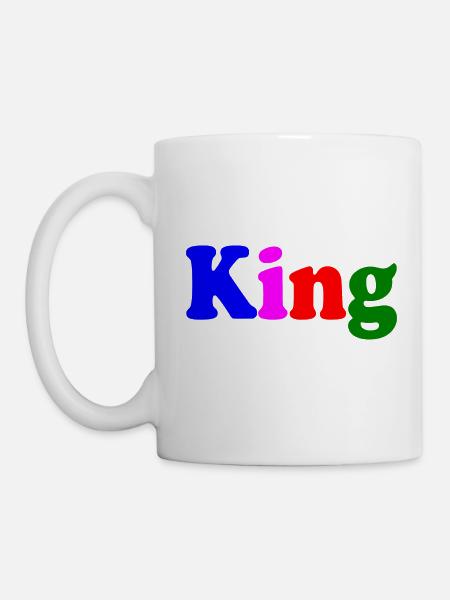 King - Tasse - Weiß