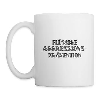 Flüssige Aggressionsprävention - Tasse - Weiß - Links