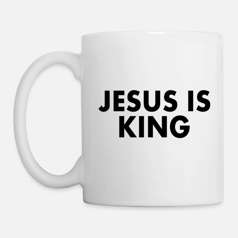 Jesus is king - Tasse - Weiß