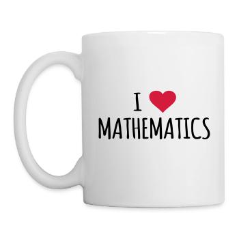 Cadeau de mathématicien J’adore les maths - Mug blanc - blanc - Gauche