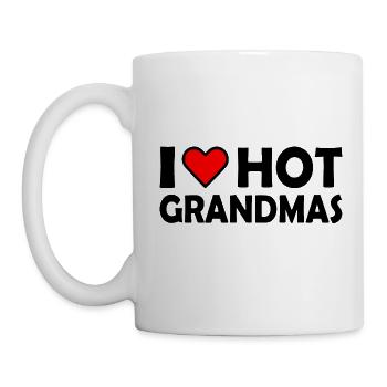 I love hot grannies - Mug - white - Left