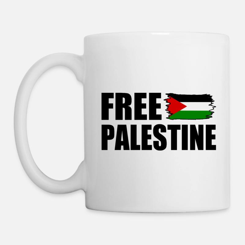 Free palestine - Mug blanc - blanc