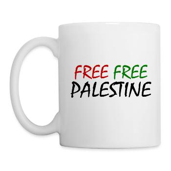 Free palestine - Mug - white - Left
