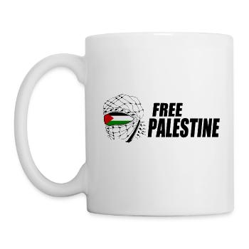Free palestine - Tasse - Weiß - Links