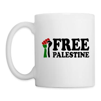 Free palestine - Mug blanc - blanc - Gauche