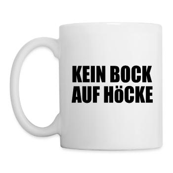 kein bock auf höcke - Tasse - Weiß - Links