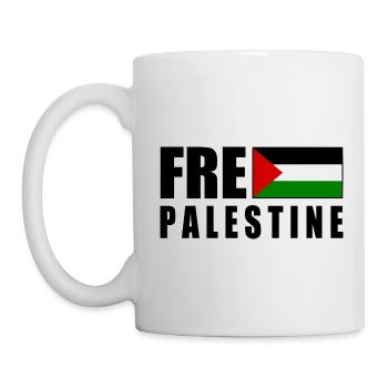 Free palestine - Mug - white - Left