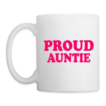 Proud auntie - Mug - white - Left