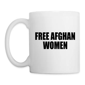 Free afghan women - Tasse - Weiß - Links